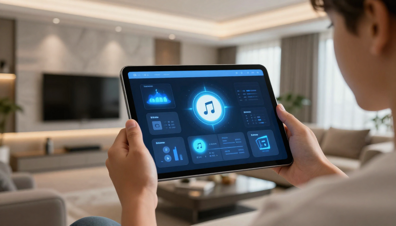 Automated smart home systems controlling thermostat, lighting, and security